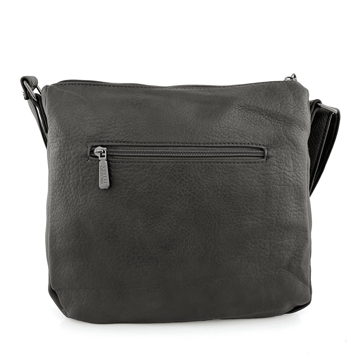 Válltáska 2 nagy rekesszel - szürke