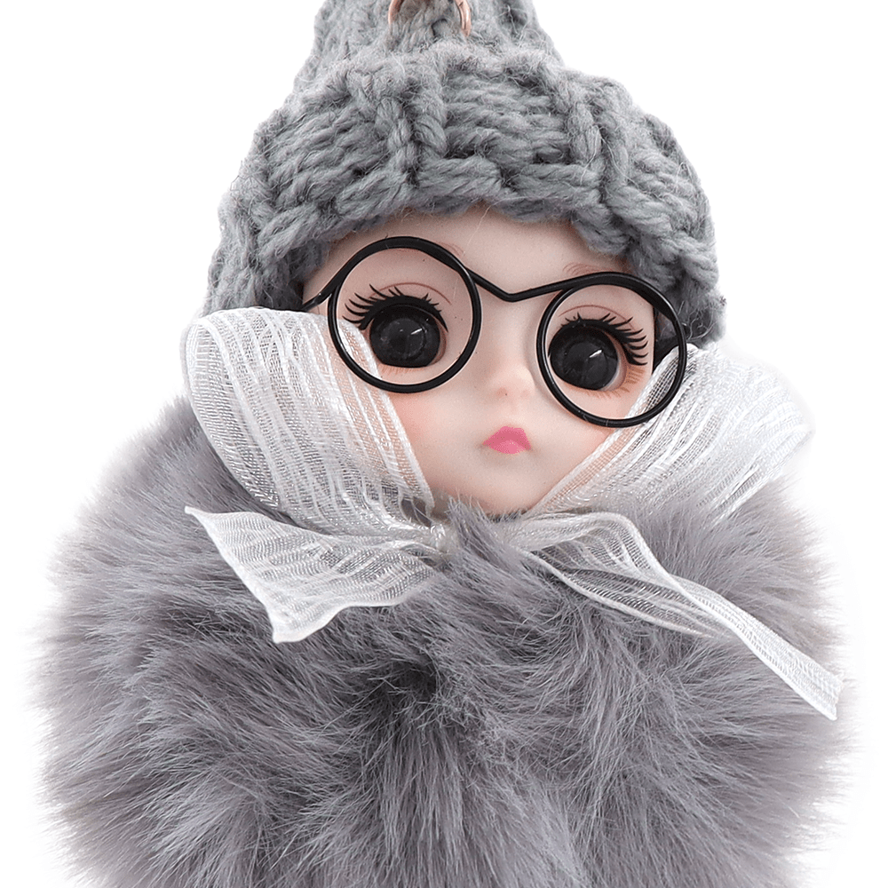 Kulcstartó baba - szürke