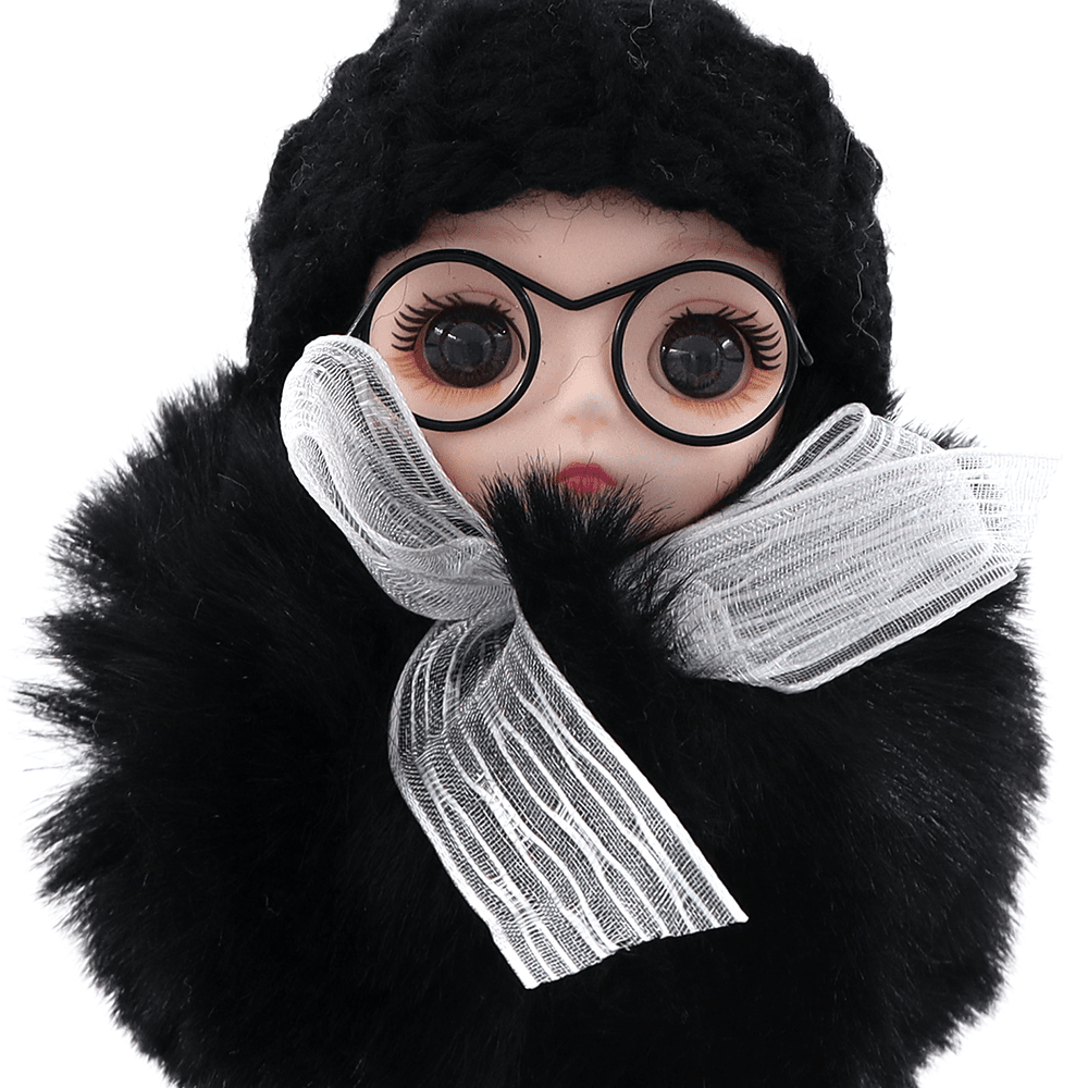 Kulcstartó baba - fekete