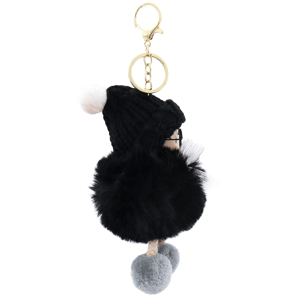 Kulcstartó baba - fekete