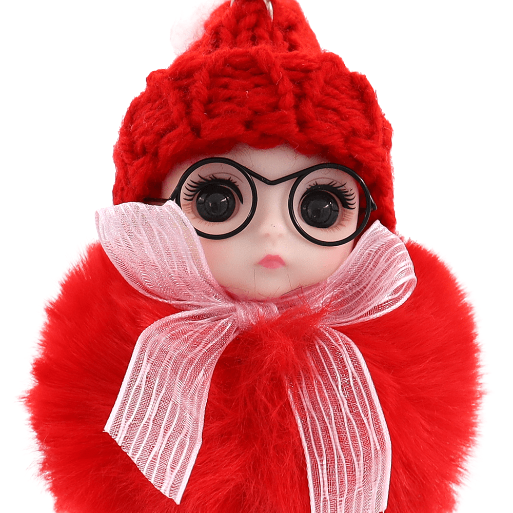 Kulcstartó baba - piros