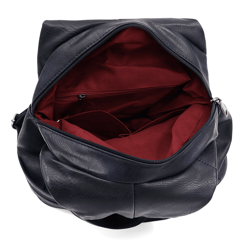 Női hátizsák titkos záródással - sötétkék