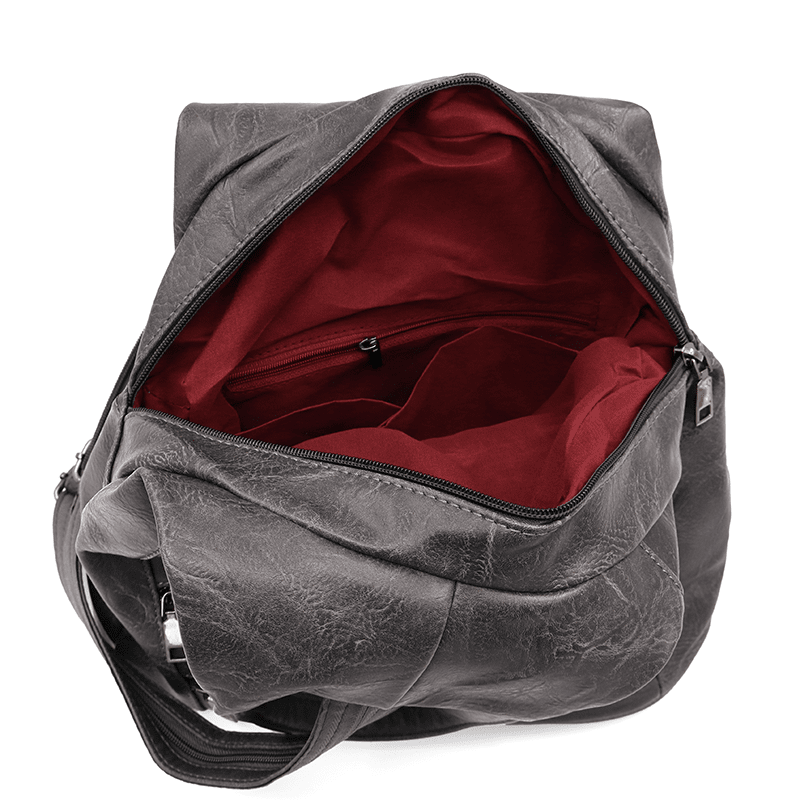 Női hátizsák titkos záródással - szürke