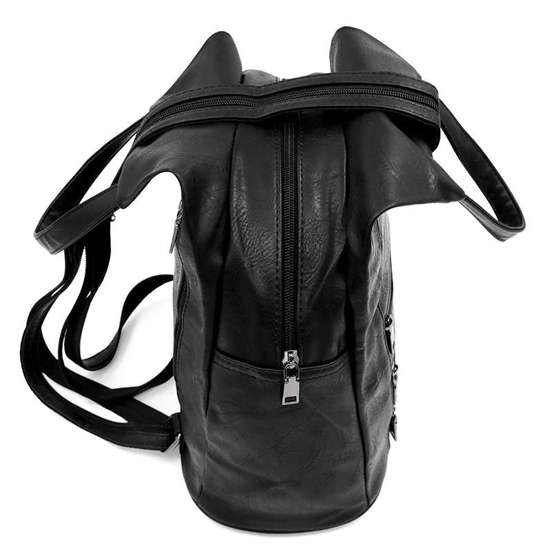 Női hátizsák titkos záródással - fekete