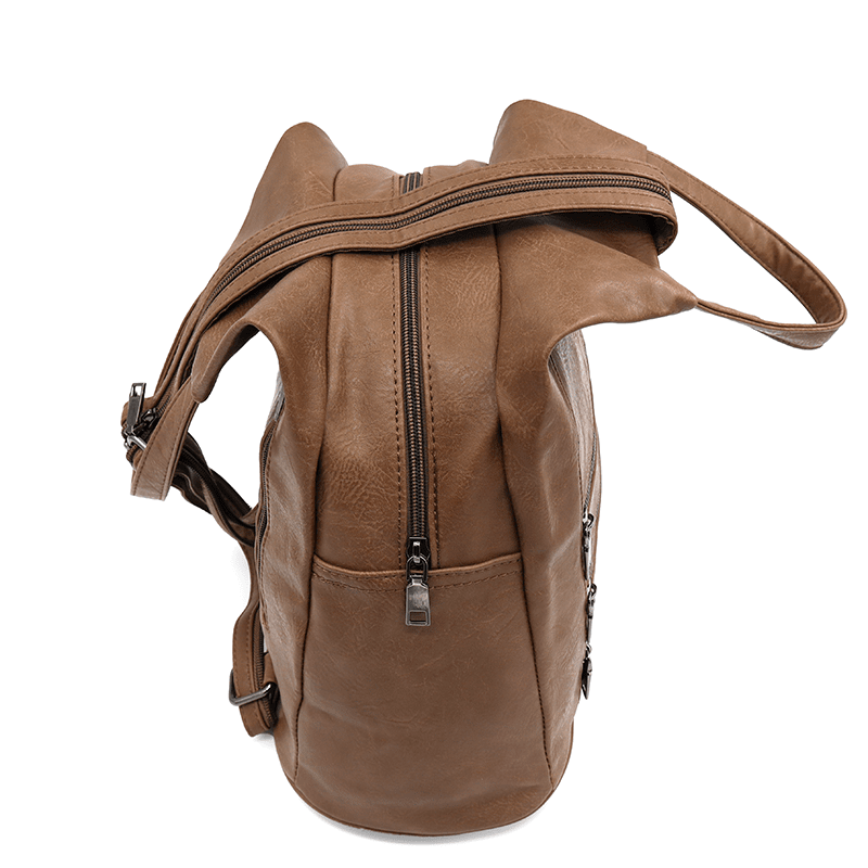 Női hátizsák titkos záródással - barna