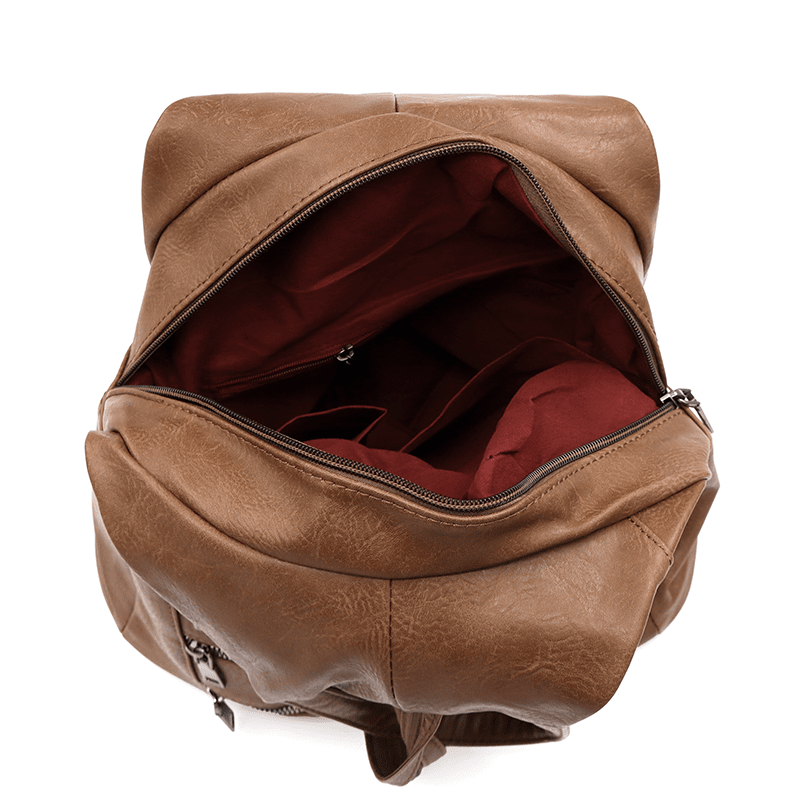 Női hátizsák titkos záródással - barna