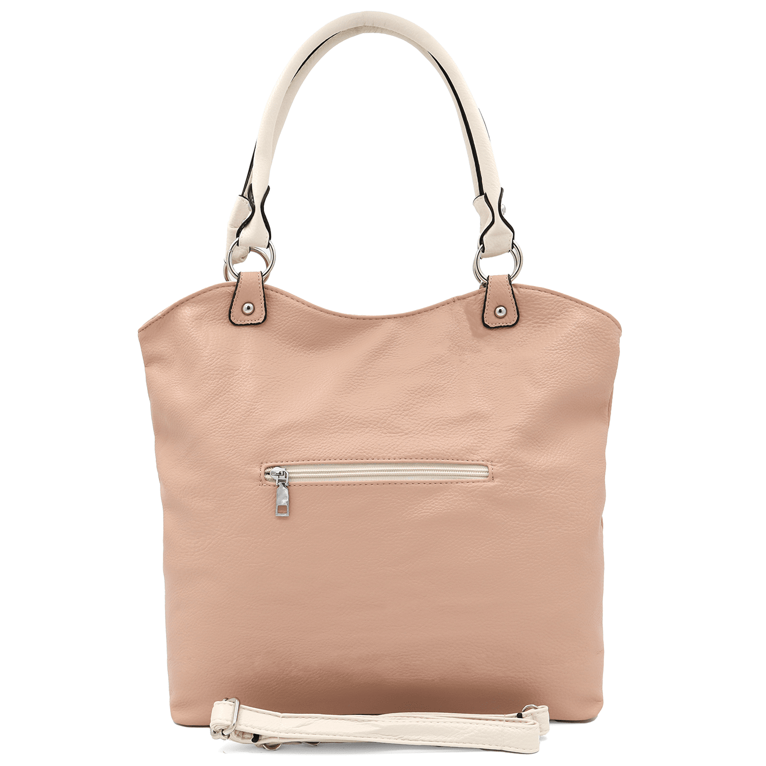 Zsák fazonú nagy női táska – rózsaszín