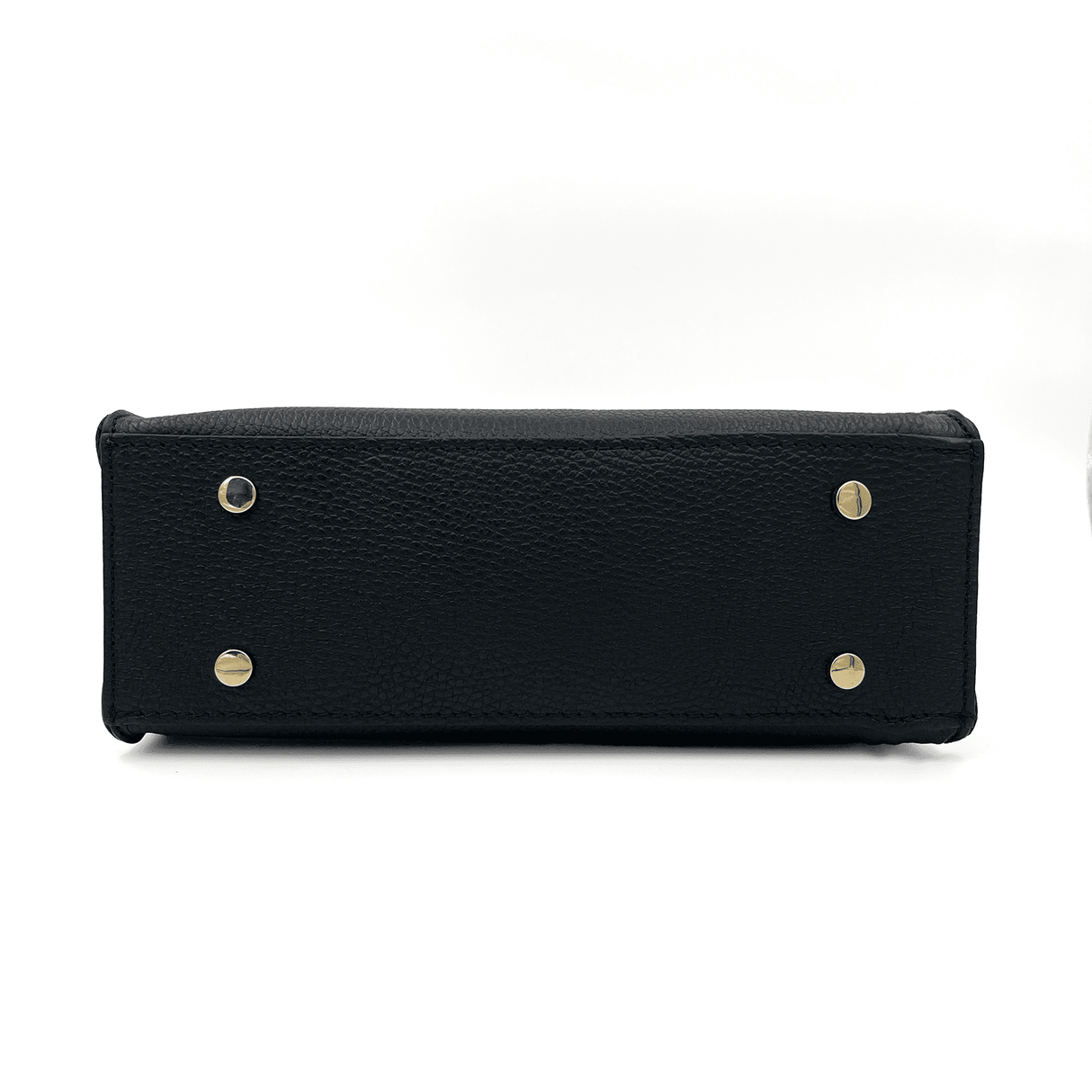 Női táska természetes bőrből Florentina - fekete/téglavörös barna