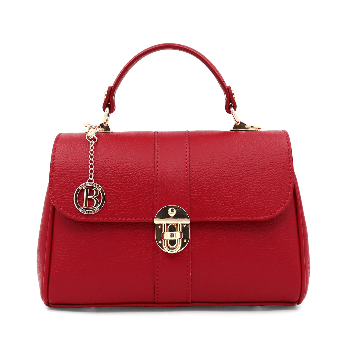 Női táska természetes bőrből Miriam - piros