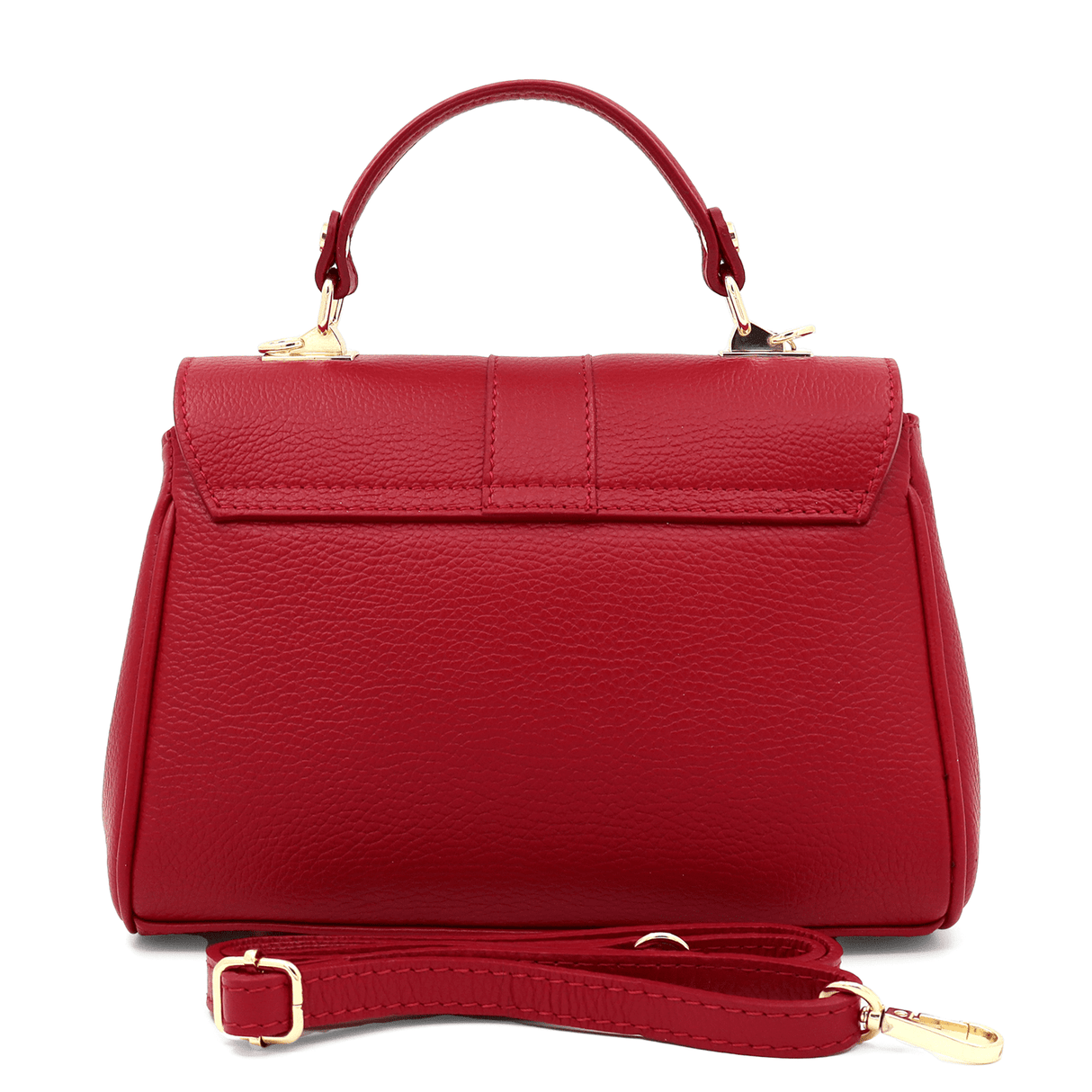 Női táska természetes bőrből Miriam - piros
