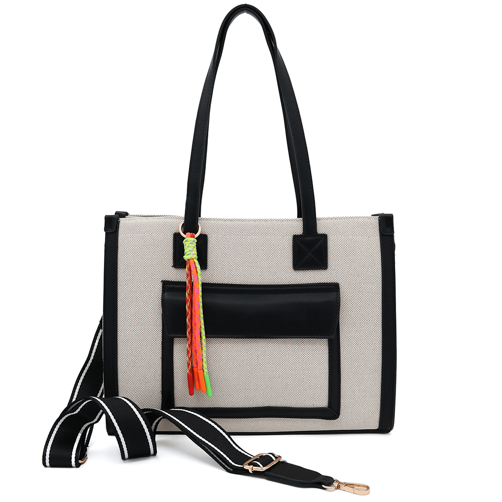 Érdekes női táska Yana - fekete