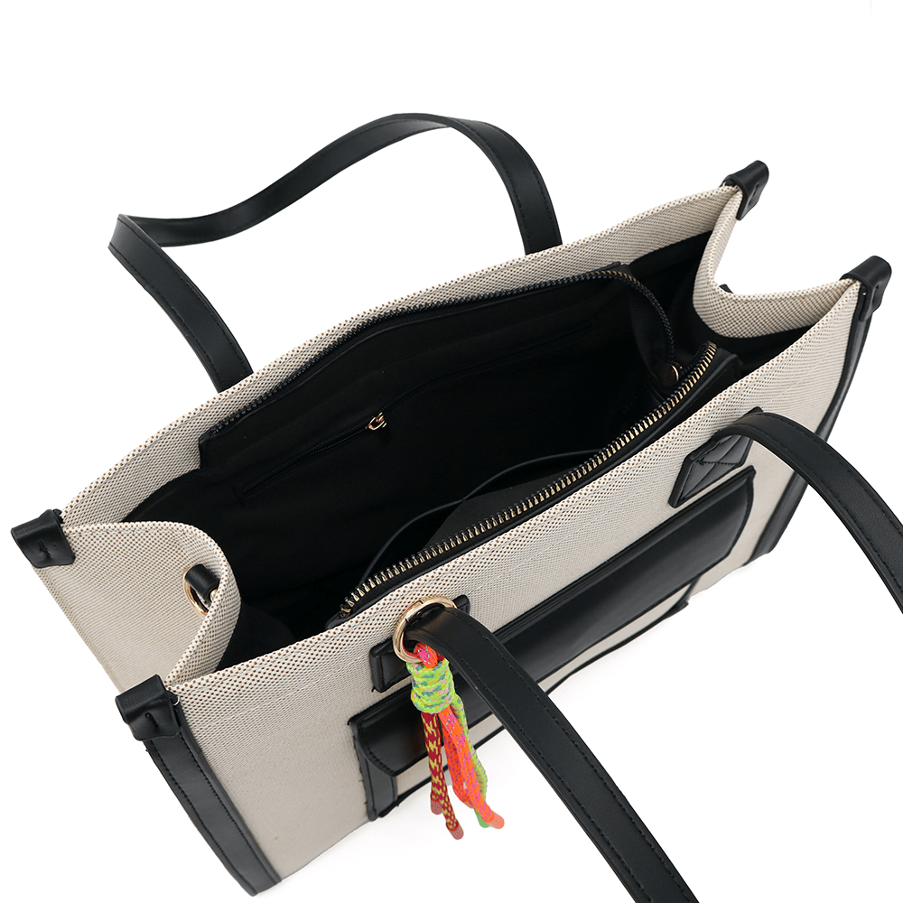 Érdekes női táska Yana - fekete