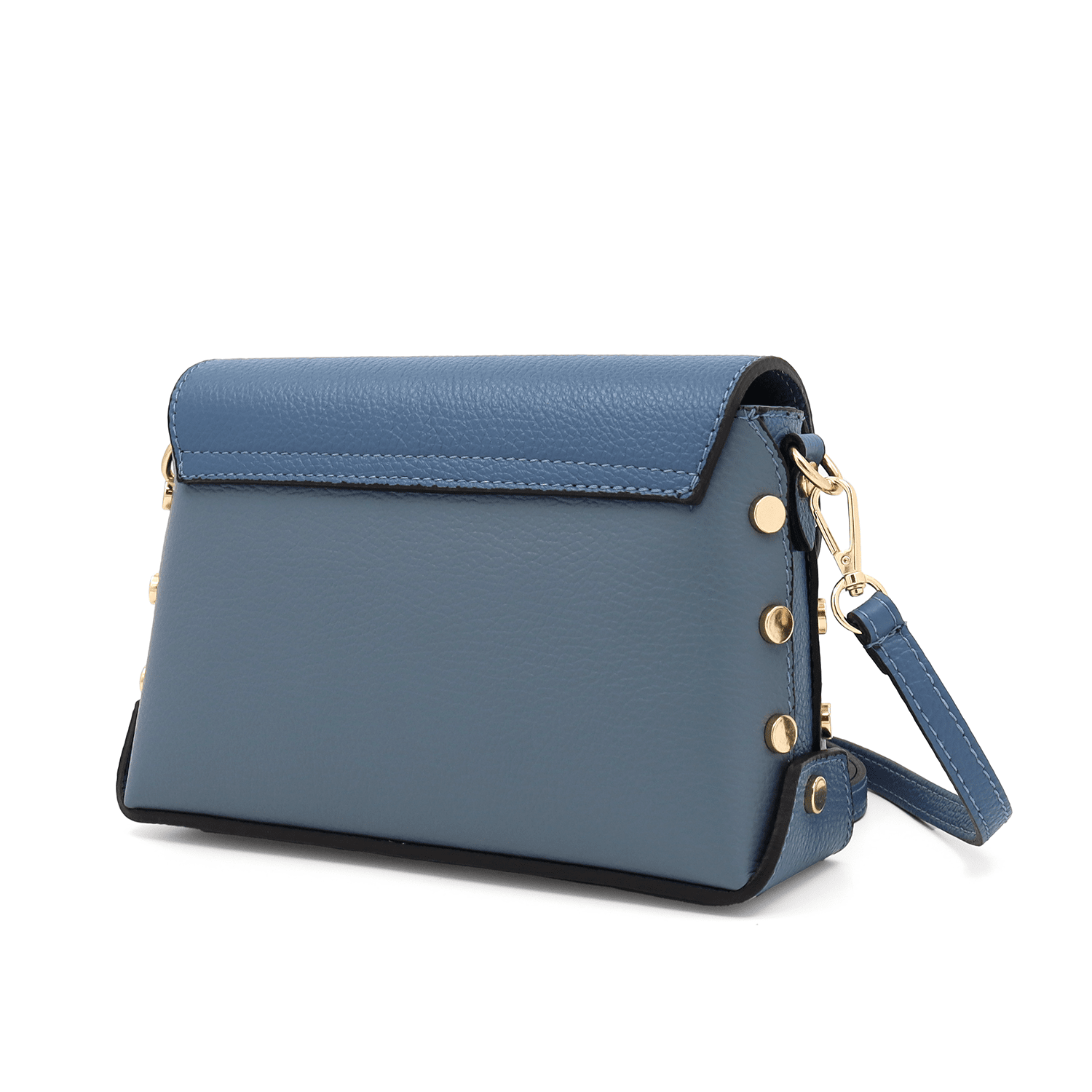 Antoanella női táska természetes bőrből - kék