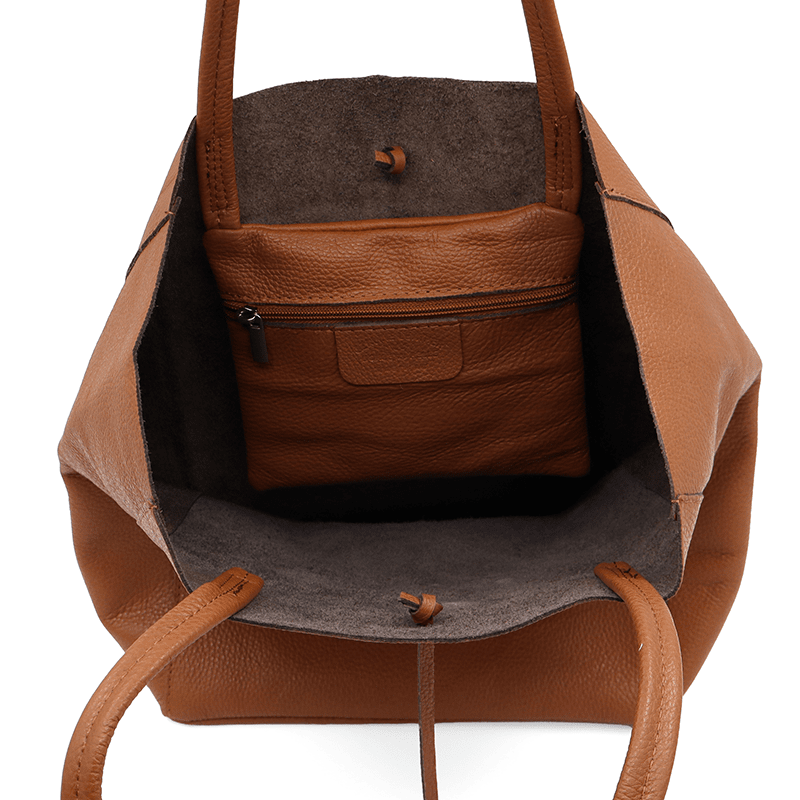 Táska típusú táska  természetes bőr Sienna - cseréptetős barna