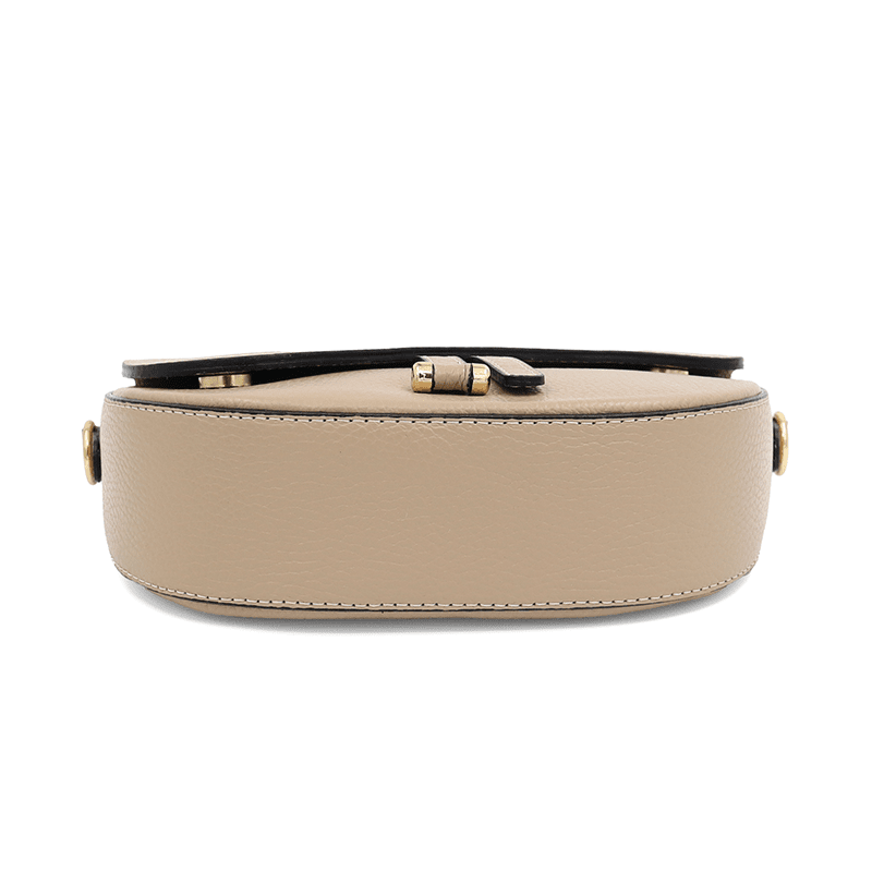 Válltáska természetes bőrből Amara - világosbarna