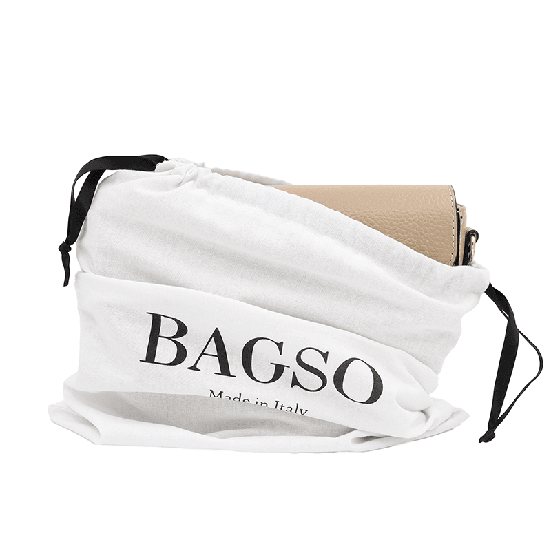 Válltáska természetes bőrből Amara - világosbarna