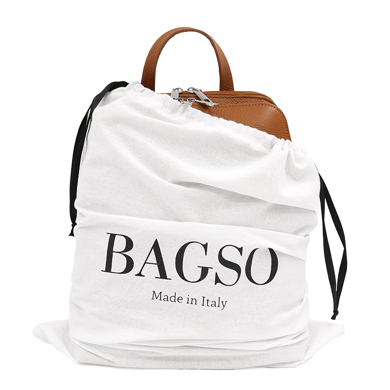 Női hátizsák természetes bőrből Terina - cserépbarna