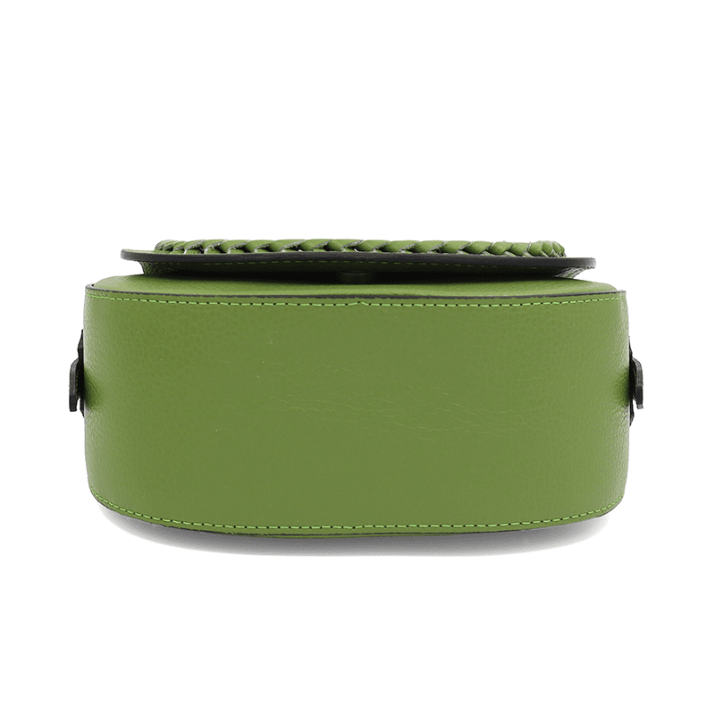 Női válltáska természetes bőrből Naomi - zöld