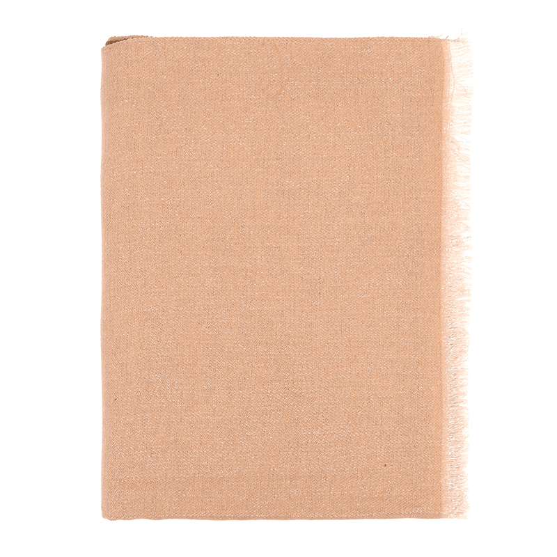 Двулицев шал - светло кафяв/тъмно кафяв