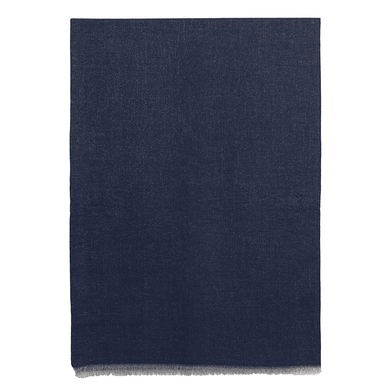 Kétoldalas sál - sötétkék/szürke