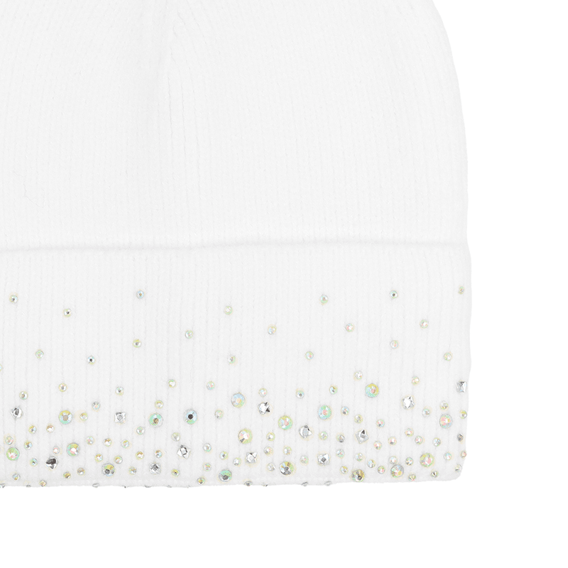 Meleg téli sapka - fehér