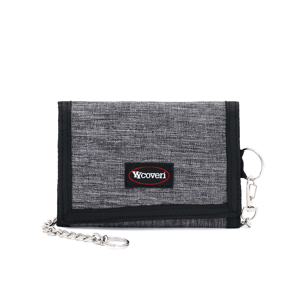 Unisex pénztárca kulcstartóval - szürke