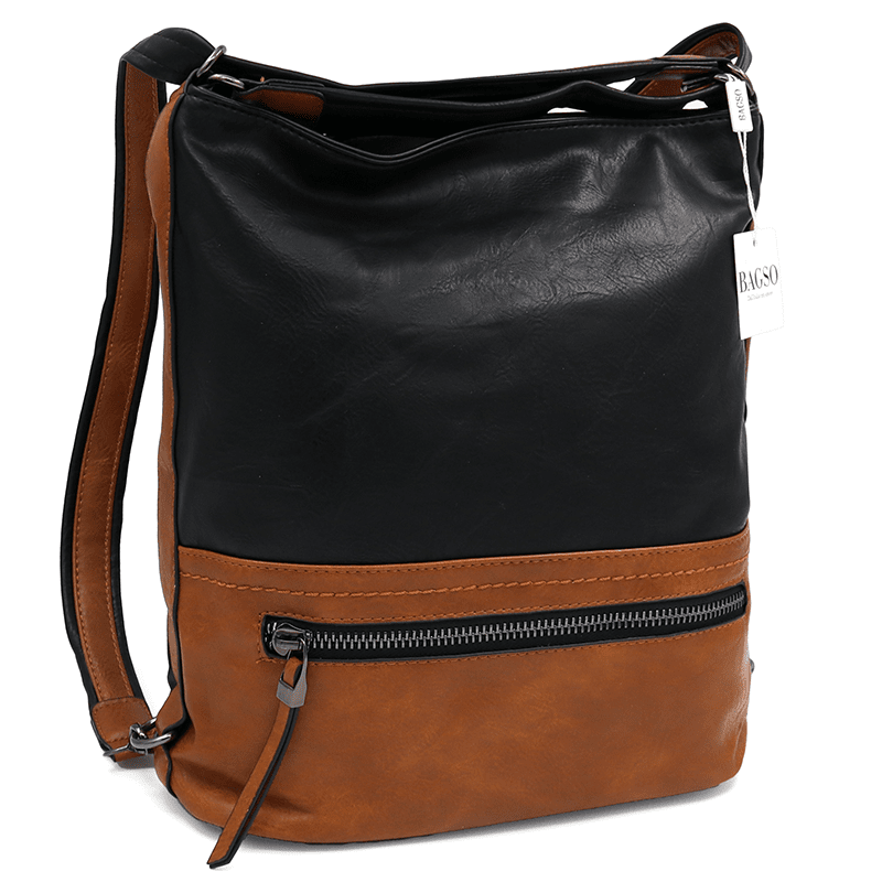 2 az 1-ben - Nagy táska és hátizsák Nia - fekete