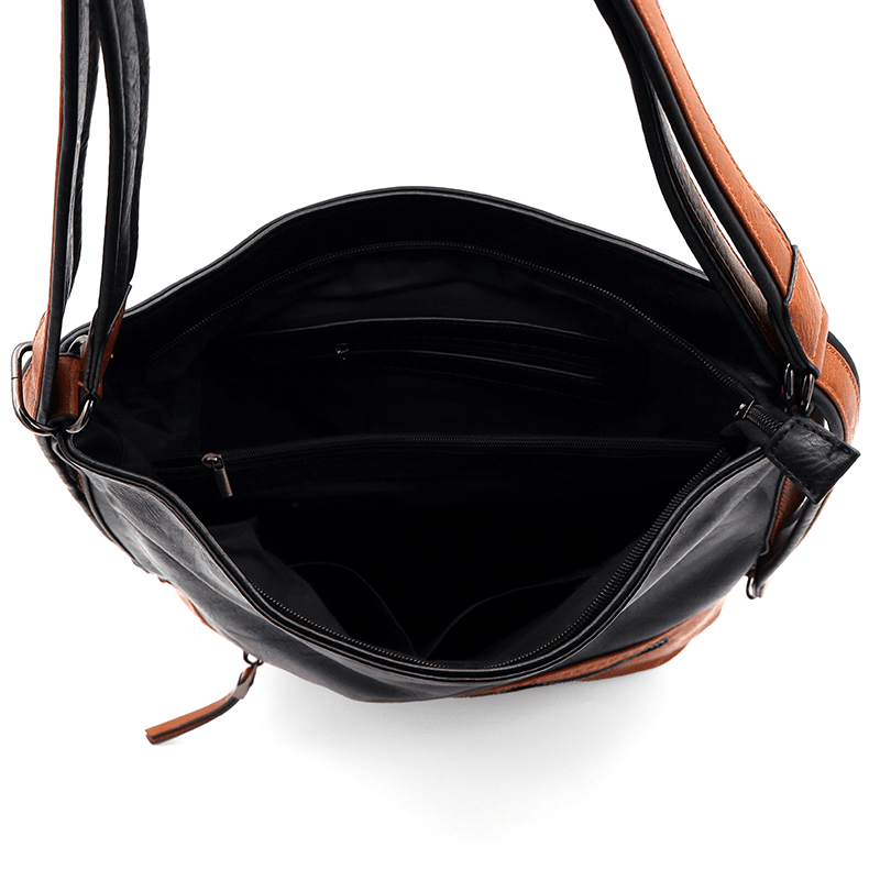 2 az 1-ben - Nagy táska és hátizsák Nia - fekete