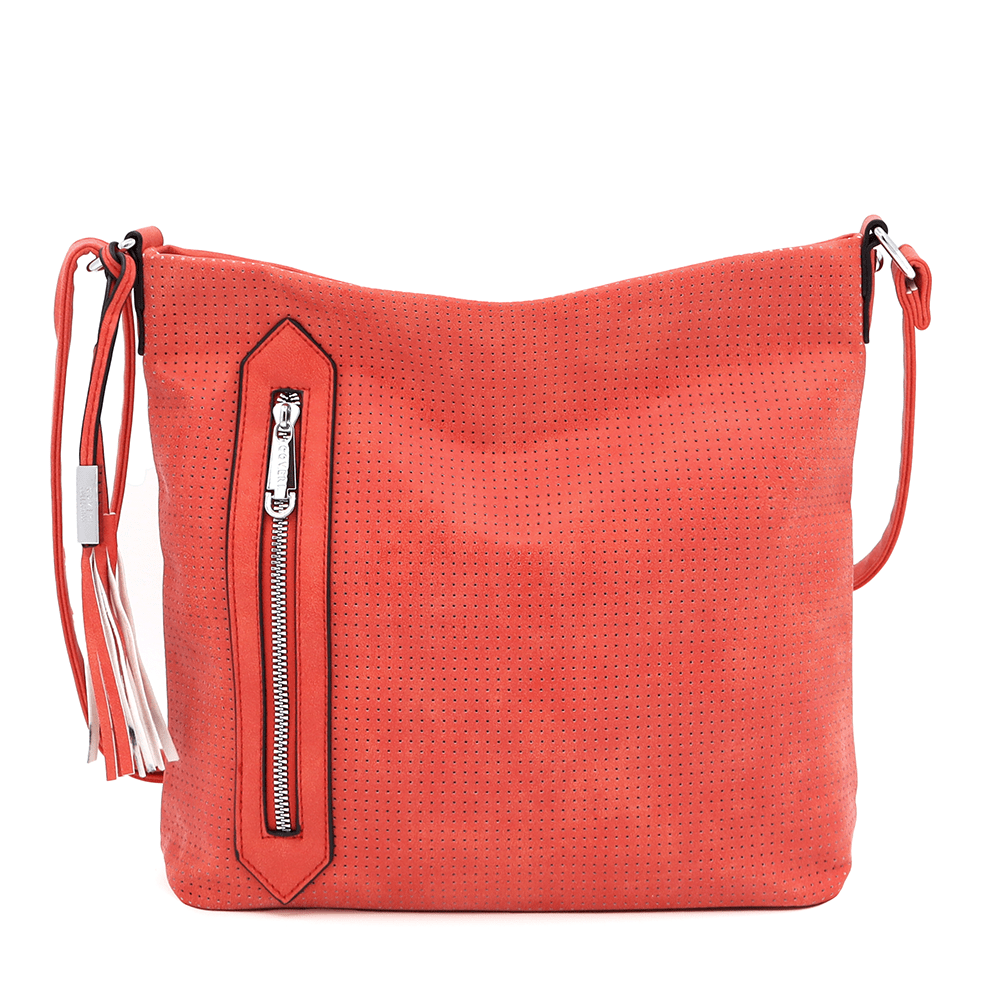 Női válltáska - korall