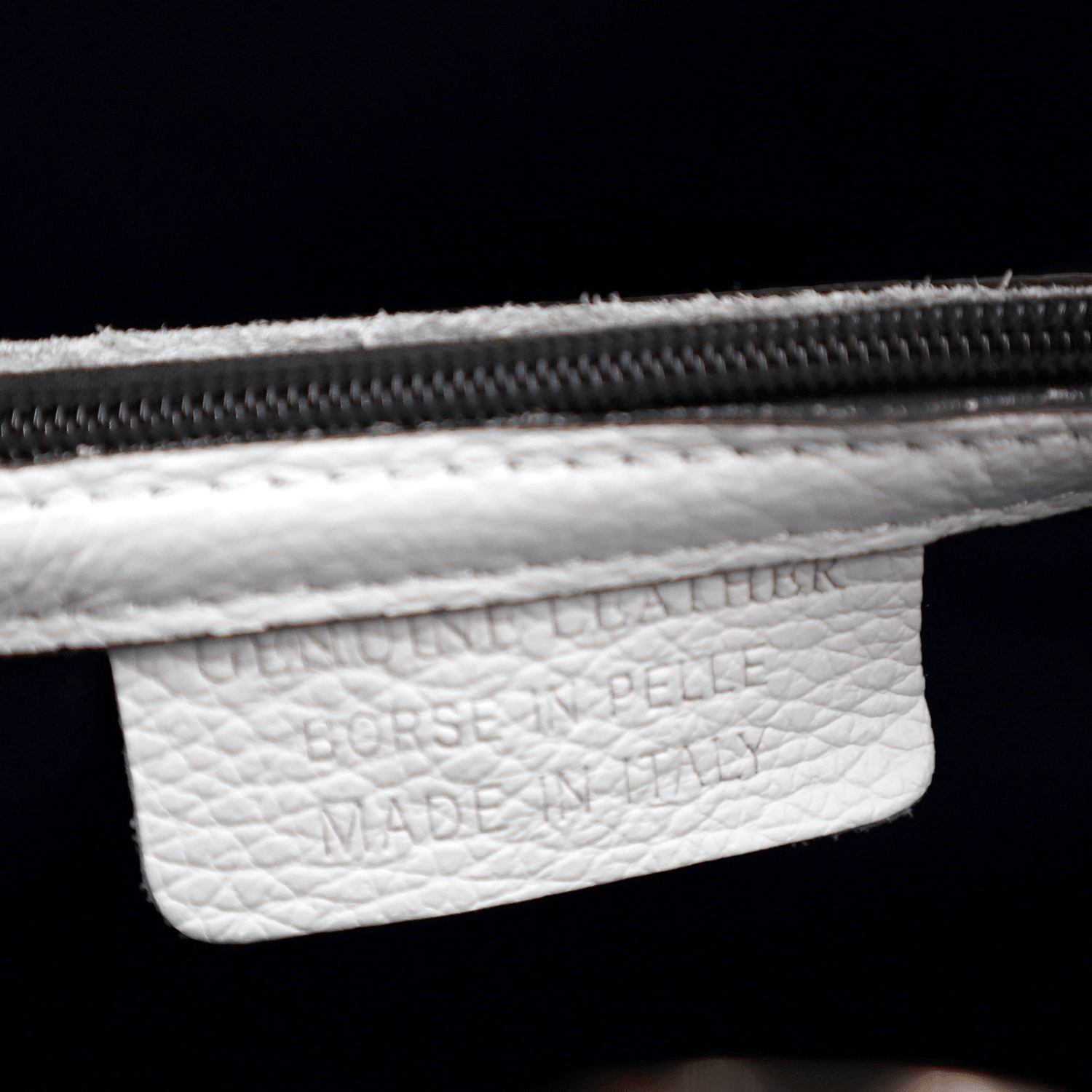 Női táska természetes bőrből, 2 fogantyúval Alba - fehér