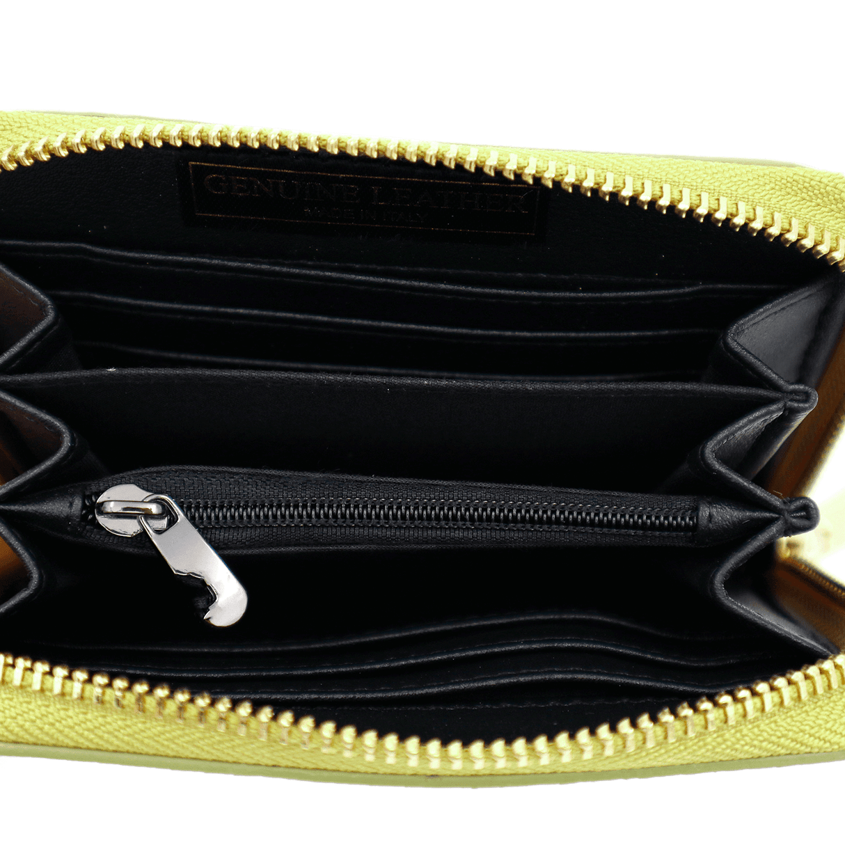 Természetes bőr pénztárca - lime