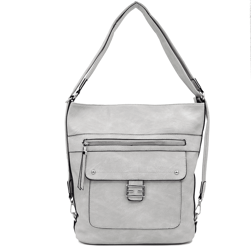 2 az 1-ben – Nagy táska és hátizsák – szürke