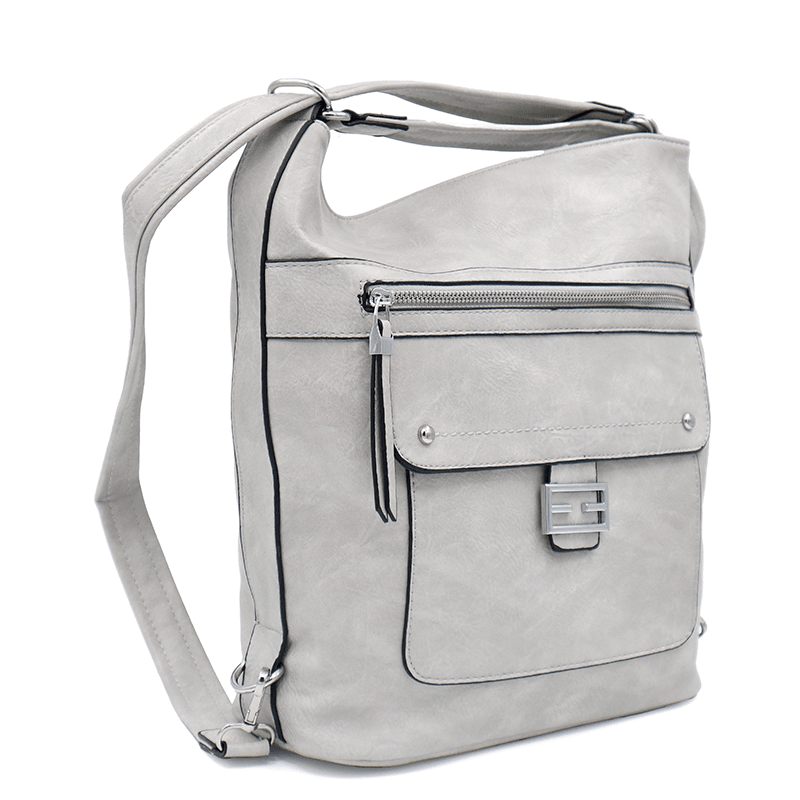 2 az 1-ben – Nagy táska és hátizsák – szürke