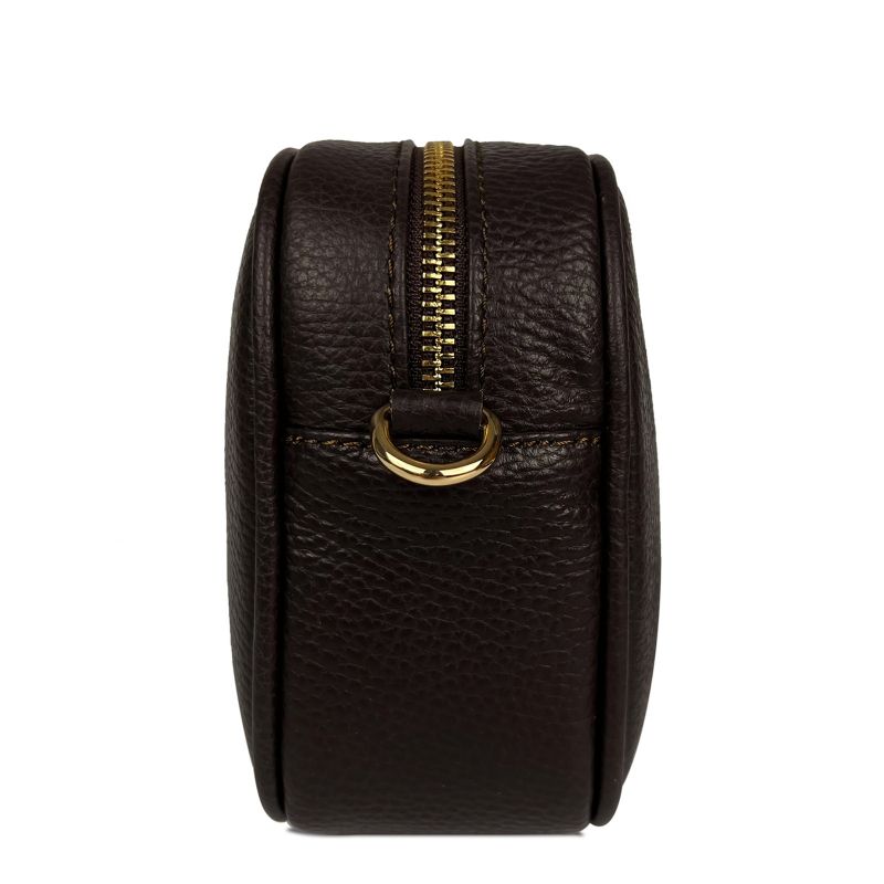 Bria természetes bőr válltáska - sötétbarna