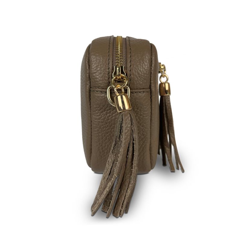 Válltáska természetes bőrből - Flavia - barna