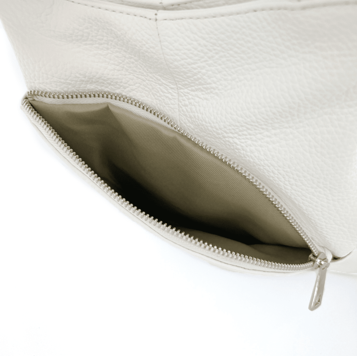 Lara természetes bőr hátizsák - fehér