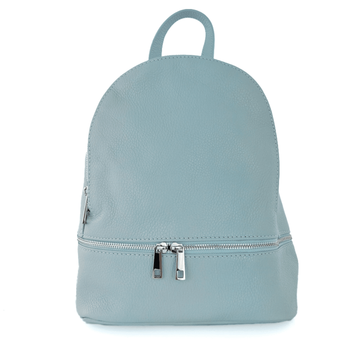 Linda női hátizsák természetes bőrből - világoskék