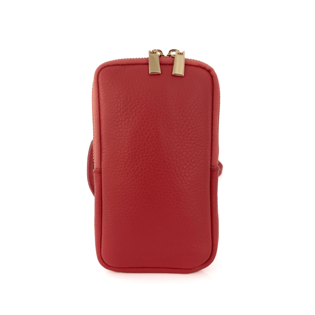 2 az 1-ben - táska és pénztárca természetes bőrből - piros