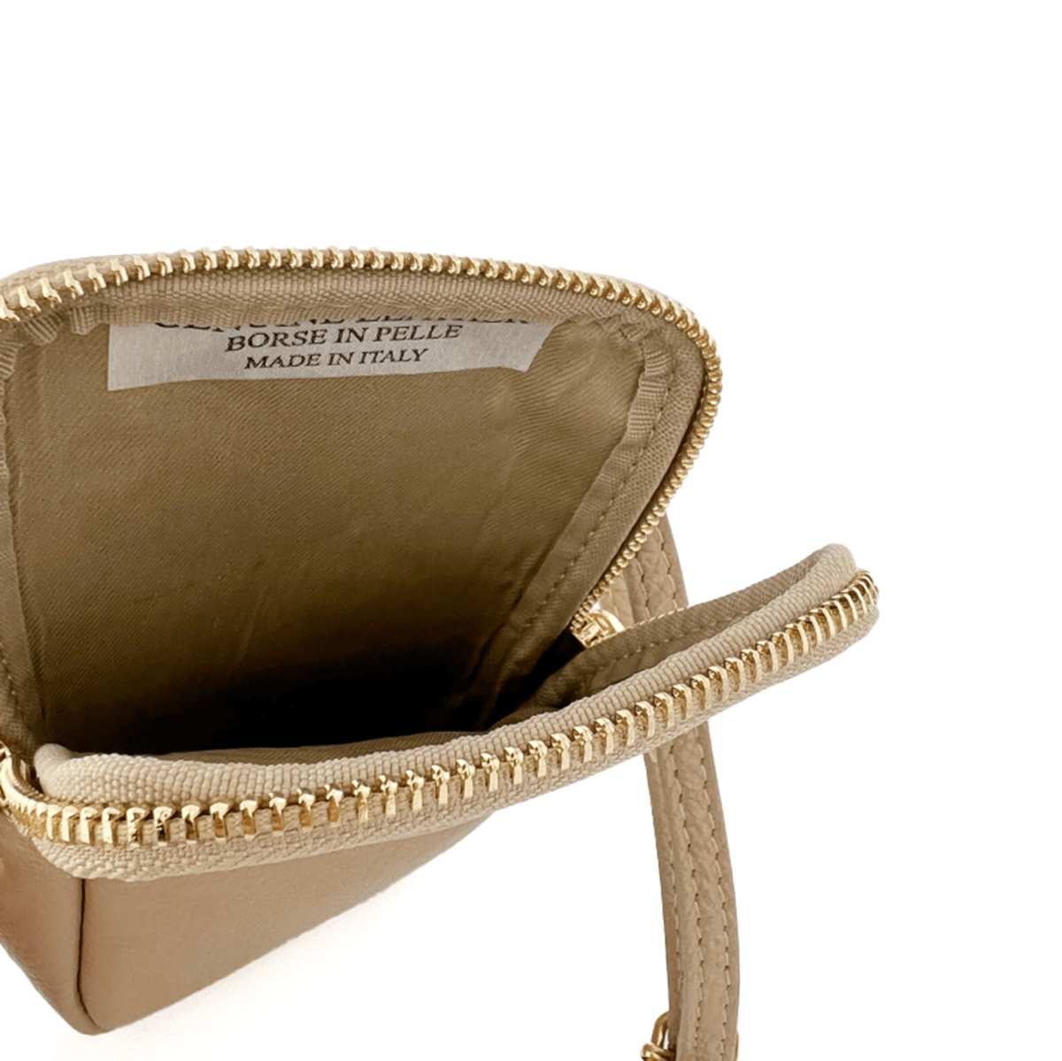 2 az 1-ben - táska és pénztárca természetes bőrből - piros