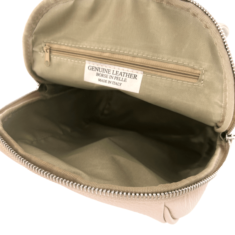 Női hátizsák természetes bőrből Venezia - rózsaszín