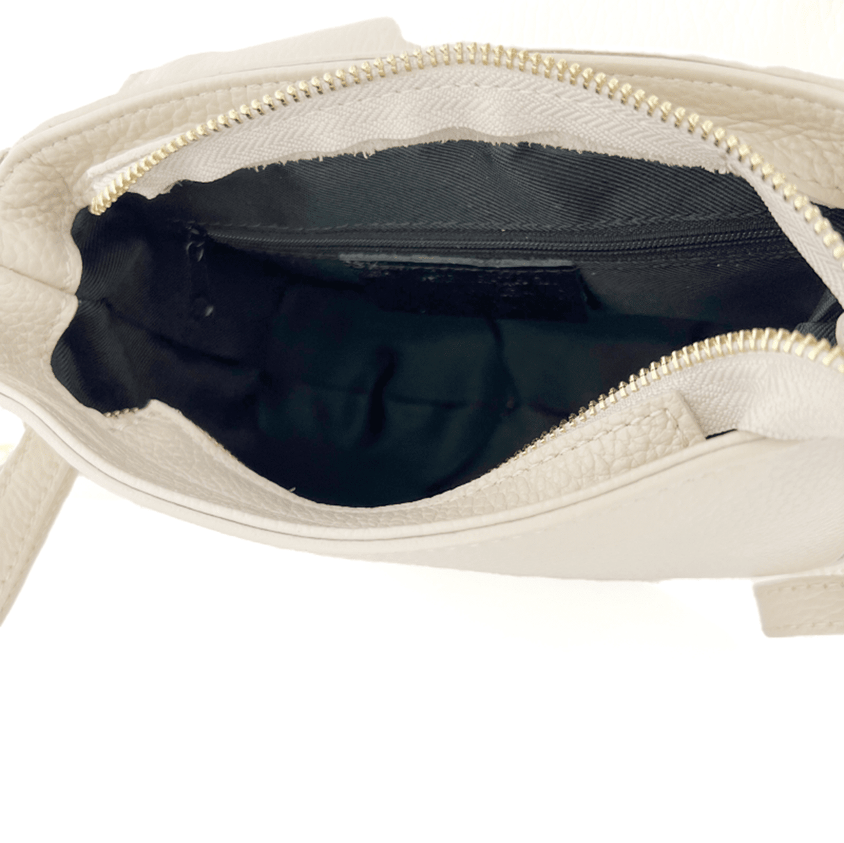 Női válltáska természetes bőrből Naomi - bézs