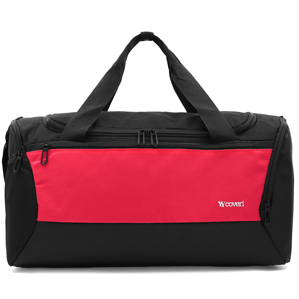 Nagy utazótáska zsák típusú - fekete/piros