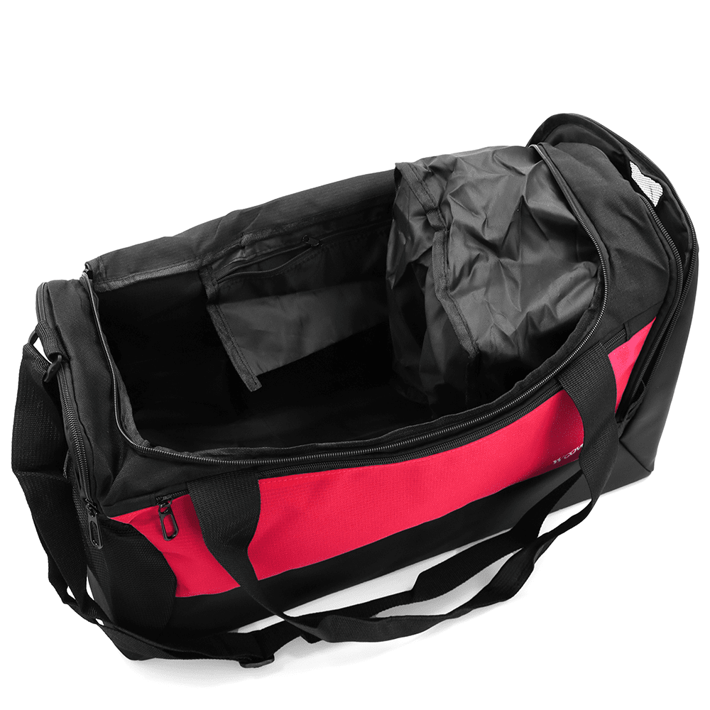 Nagy utazótáska zsák típusú - fekete/piros