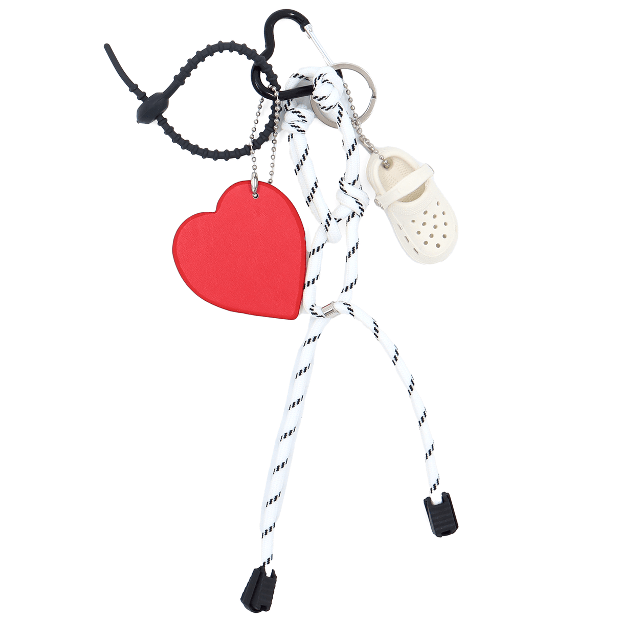 Kulcstartó szív - piros