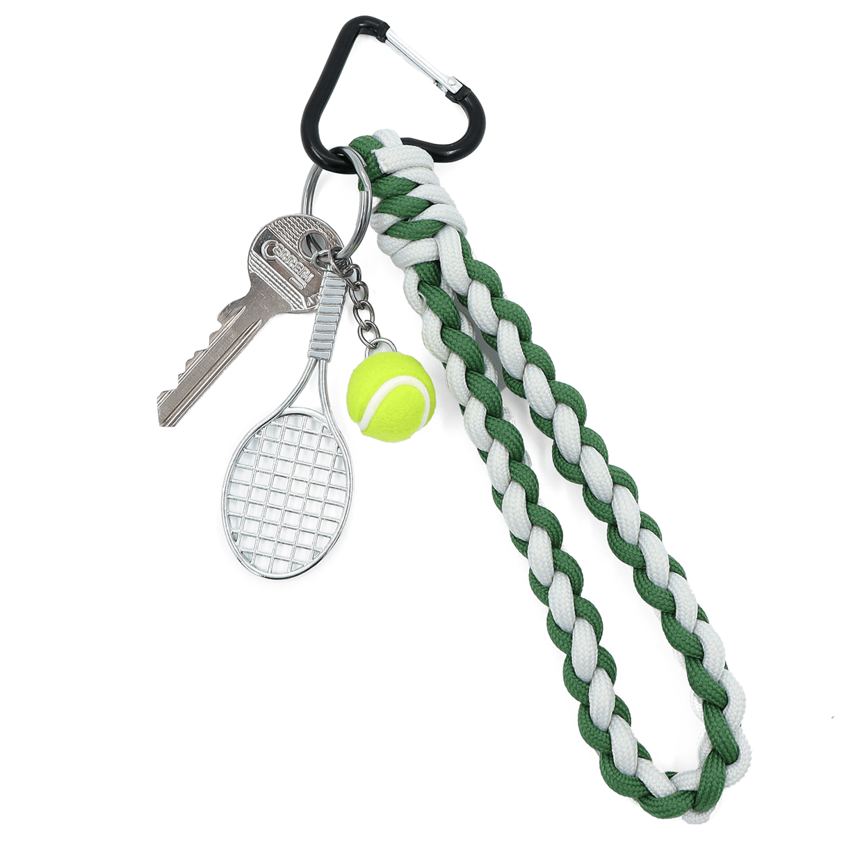 Kulcstartó teniszütő - zöld