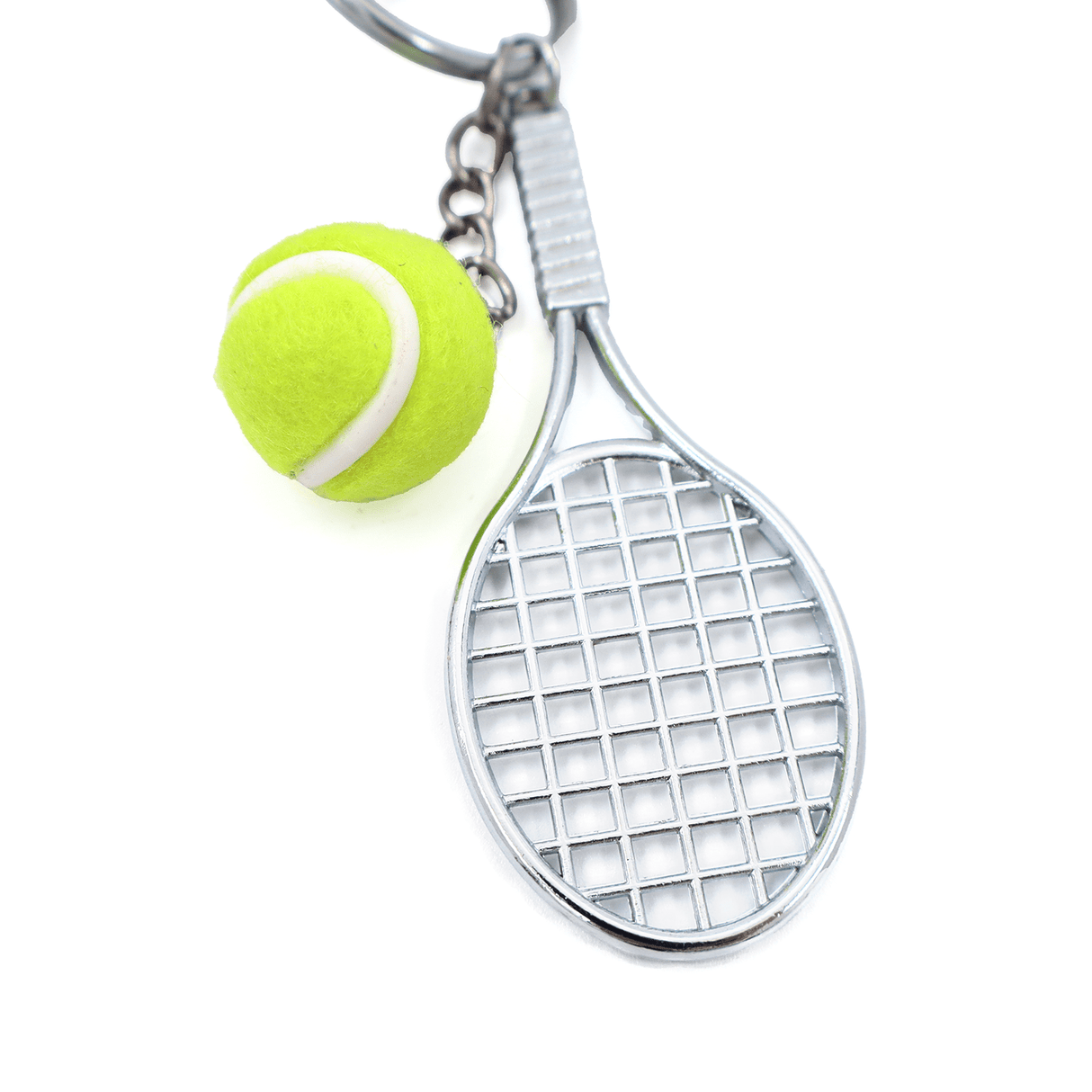 Kulcstartó teniszütő - zöld