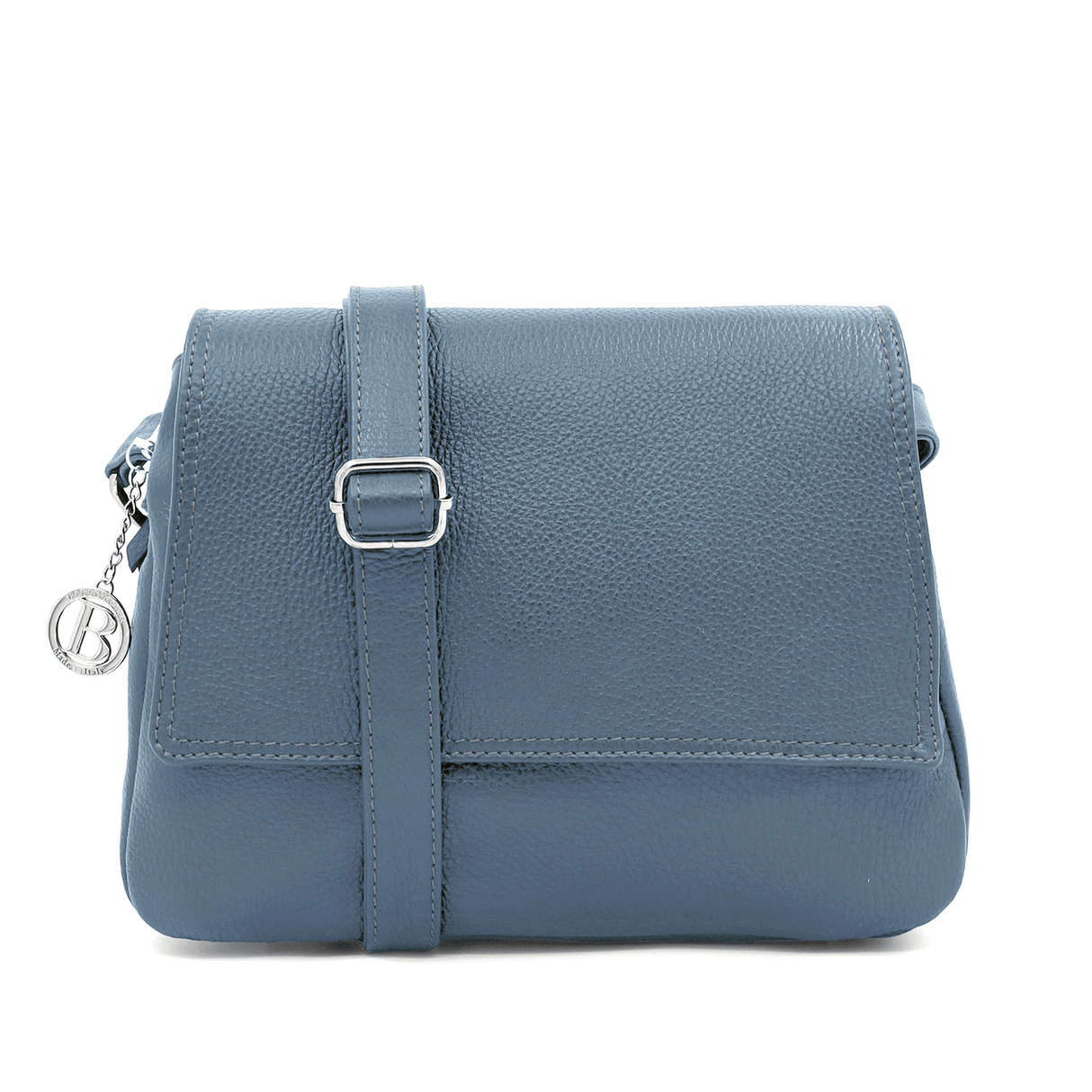 Tori természetes bőr válltáska - kék