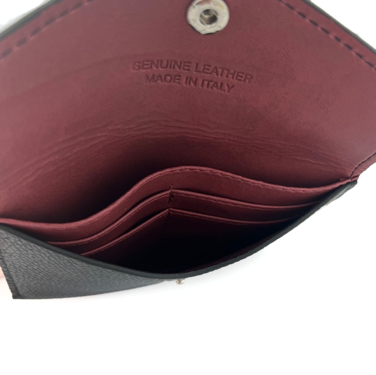 Természetes bőr pénztárca - fekete