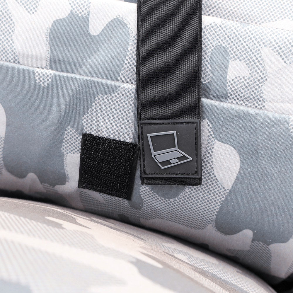 David Jones uniseks utazótáska – kézipoggyász repülőgépen, laptopzsebbel és poggyászrekesszel – fekete