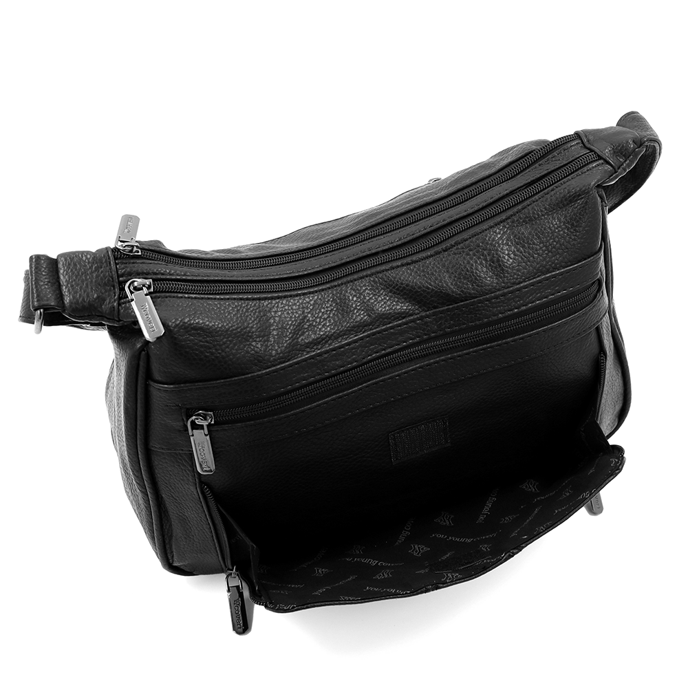 Nagy női válltáska – fekete